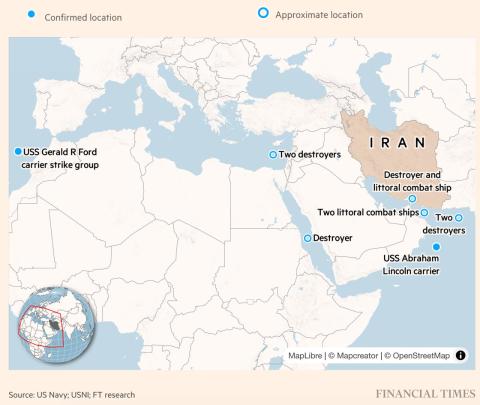 Իրան-ամերիկյան բախումը շատ հավանական է դառնում։ Երկու քարտեզ, որ բացատրում է լարվածության աստիճանը: Այս մասին գրել է թյուրքագետ Վարուժան Գեղամյանը:  «Առաջինում երևում են ԱՄՆ ռազմածովային ուժերի տեղակայումը Իրանի շուրջ, որոնք վերջին օրերին են տեղափոխվել տարածաշրջան։ Երկրորդում վերջին 3 օրերին ԱՄՆ-ից ռազմական ակտիվացած բեռնափոխադրումներն են դեպի տարածաշրջան»,-գրել է նա: