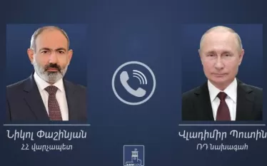 Նիկոլ Փաշինյանն ու Վլադիմիր Պուտինն անդրադարձել են ԼՂ-ում ստեղծված հումանիտար ու էներգետիկ ճգնաժամին